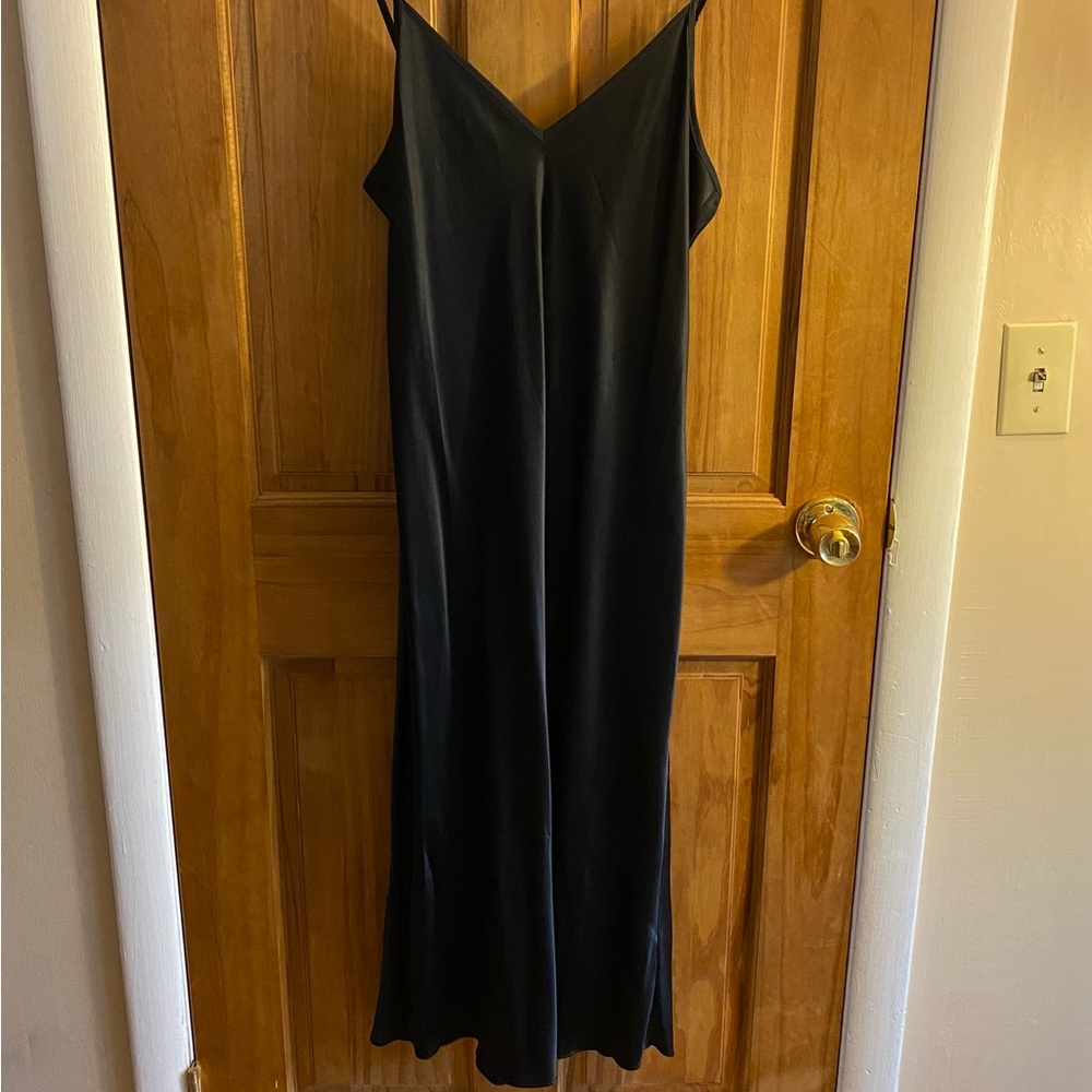 Quince silk slip dress